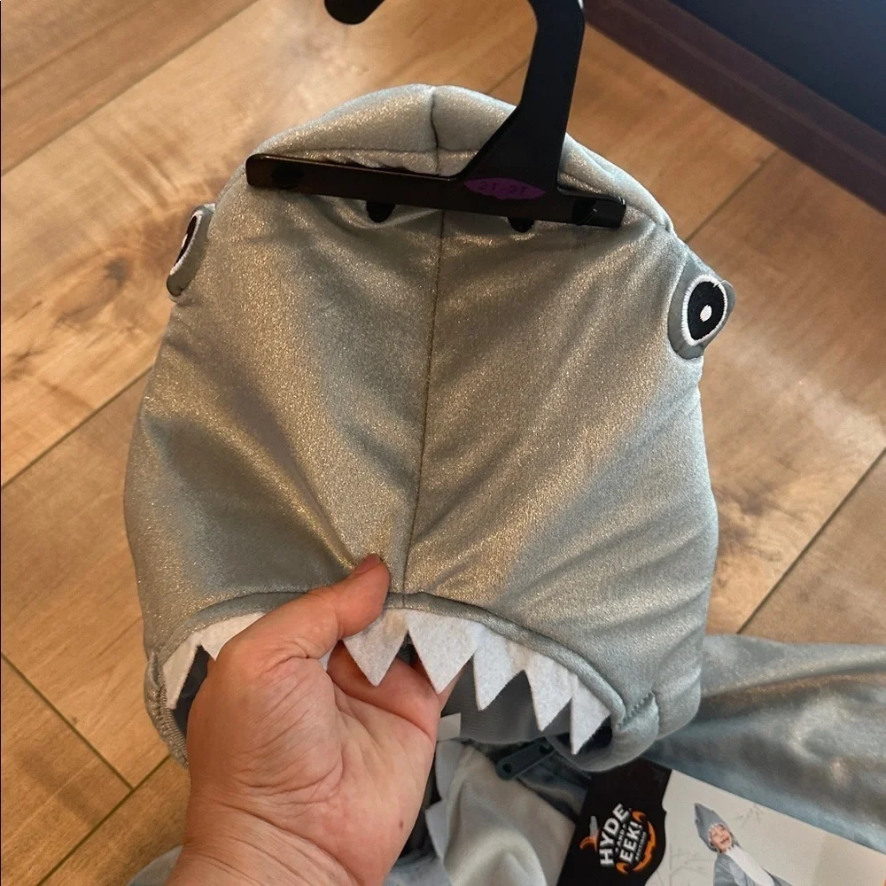 NWT Hyde & EEK! Toddler Shark Halloween Costume Jumpsuit Gray Sz 2-3T & 4-5T